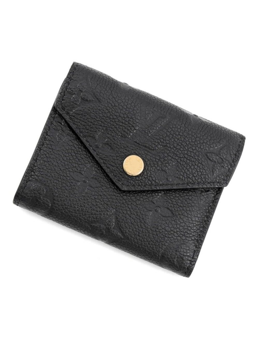 Louis Vuitton Trifold Wallet Monogram Empreinte Portefeuille Zoe Black